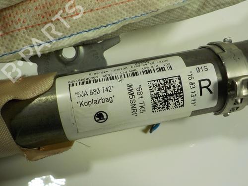Right curtain airbag SKODA RAPID (NH3, NK3, NK6) 1.6 TDI | BP11191959C12 