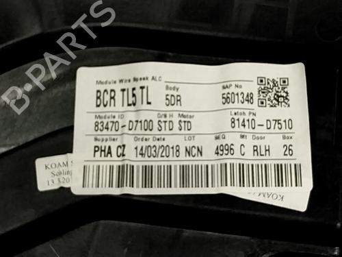 Rear left window mechanism HYUNDAI TUCSON (TL, TLE) 1.7 CRDi | BP18011825C24 