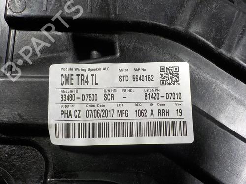 Rear right window mechanism HYUNDAI TUCSON (TL, TLE) 1.7 CRDi | BP11731523C25 