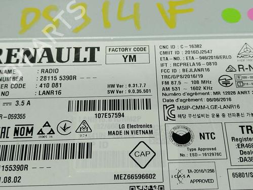 Radio RENAULT KADJAR (HA_, HL_) 1.5 BLUE dCi 115 (HLA6) | BP39698388E6 - Image 2