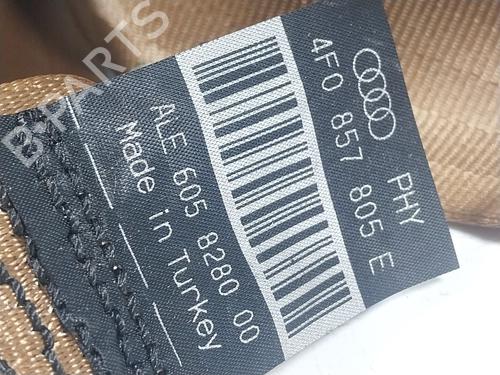 Rear right seatbelt AUDI A6 C6 (4F2) 2.0 TDI | BP23269138I28 