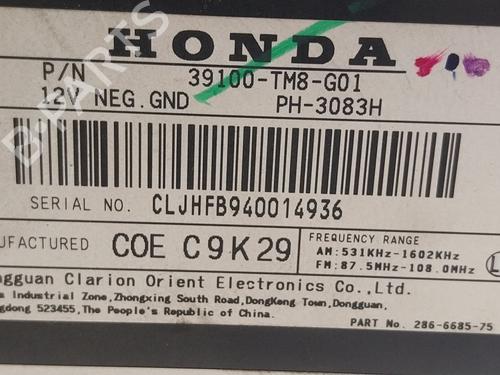 Radio HONDA INSIGHT (ZE_) 1.3 IMA (ZE28, ZE2) | BP25129295E6  - Image 5