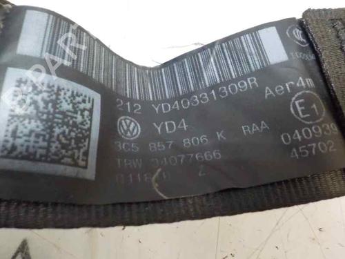 Rear right seatbelt VW PASSAT B6 (3C2)  | BP6618712I28 