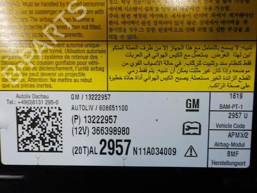 Passasjer kollisjonspute OPEL INSIGNIA A (G09) 2.0 CDTI (68) | BP3868081C10 