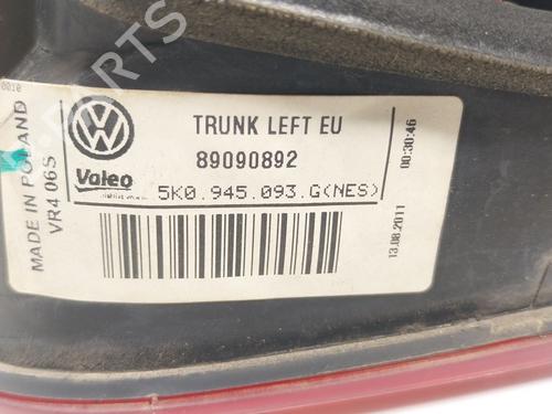 Left tailgate light VW GOLF VI (5K1) | BP29575575C79