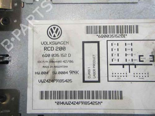 Radio VW POLO (9N_, 9A_) 1.9 TDI | BP4017703E6 