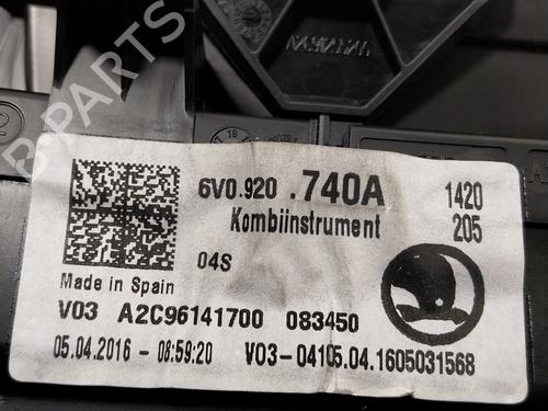 Instrument cluster SKODA FABIA III (NJ3) 1.0 | BP19934378C47 