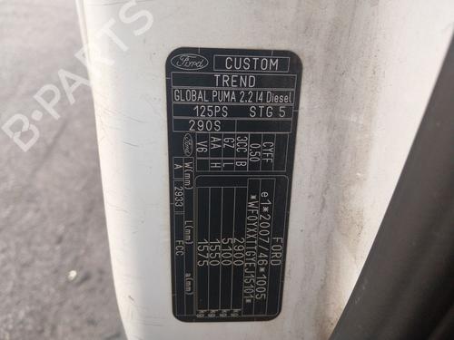 Turbolader/Kompressor FORD TRANSIT CUSTOM V362 Van (FY, FZ) 2.2 TDCi | BP22769106M71 