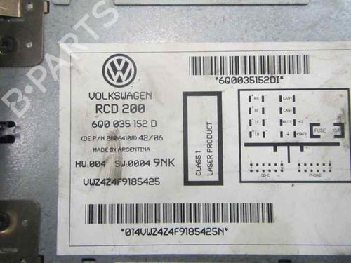 Radio VW POLO (9N_, 9A_) 1.9 TDI | BP4017703E6 