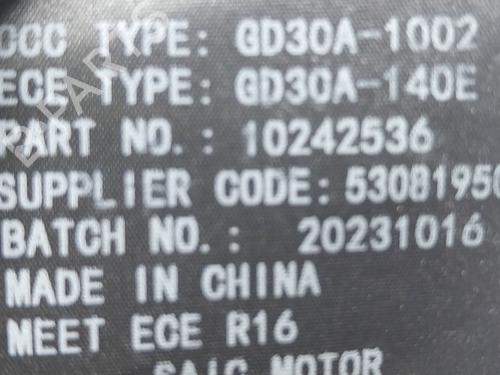 Rear right seatbelt MG MG ZS SUV (AZS1) 1.5 VTi | BP27524572I28 - Image 4