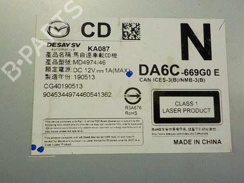 Radio MAZDA CX-3 (DK)  | BP13569647E6 