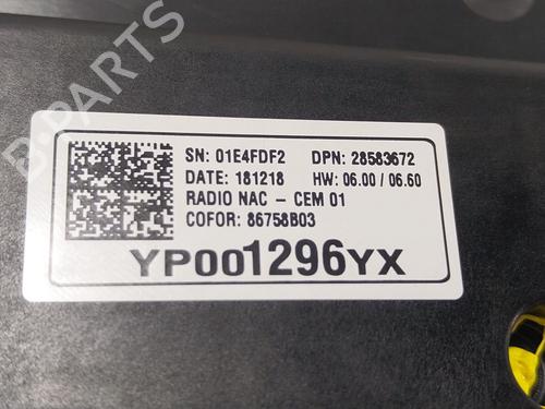 Elektronisk modul OPEL CROSSLAND X / CROSSLAND (P17, P2QO) 1.2 (75) | BP27505314M83 