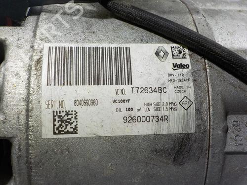AC compressor RENAULT CAPTUR I (J5_, H5_)  | BP11191437M34 