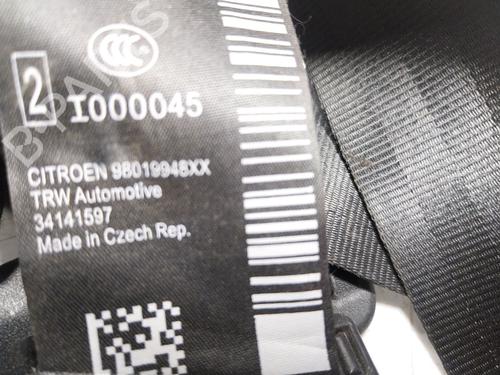 Rear left seatbelt CITROËN DS3 (SA_) 1.2 THP 110 | BP16325402I29 