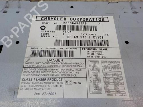 Radio DODGE CALIBER 2.0 CRD | BP3847116E6 