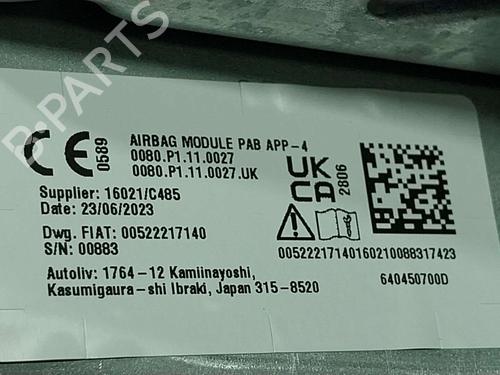 Dashboard FIAT 500 (312_) 1.0 Mild Hybrid (312.AYD1B) | BP38274567C46 - Image 7