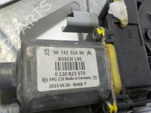 Front left window mechanism PEUGEOT 208 I (CA_, CC_) 1.6 BlueHDi 100 | BP11819321C22