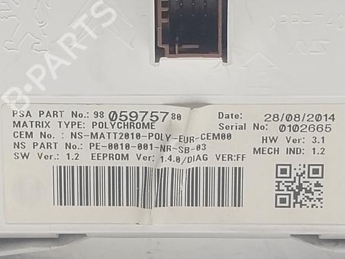 Instrument cluster PEUGEOT 508 I (8D_) 1.6 HDi | BP18645257C47 