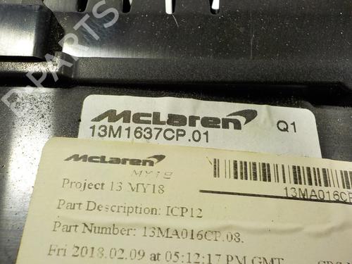 Instrument cluster MCLAREN 570S Spider 3.8 | BP10161213C47 