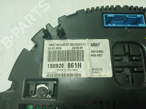 Instrument cluster VW UP! (121, 122, BL1, BL2, BL3, 123) 1.0 EcoFuel | BP16663795C47 