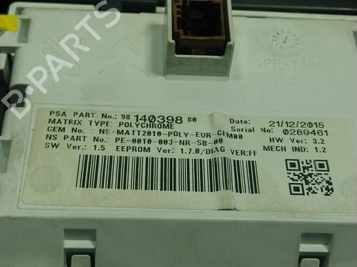 Instrument cluster PEUGEOT 508 I (8D_) 1.6 BlueHDi 120 | BP17860076C47