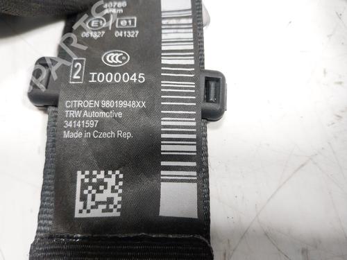 Rear right seatbelt CITROËN DS3 (SA_) 1.2 THP 110 | BP16325401I28 