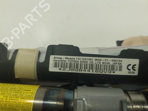 Left curtain airbag TOYOTA AURIS (_E18_) 1.8 Hybrid (ZWE186_, ZWE186R) | BP20290855C11 