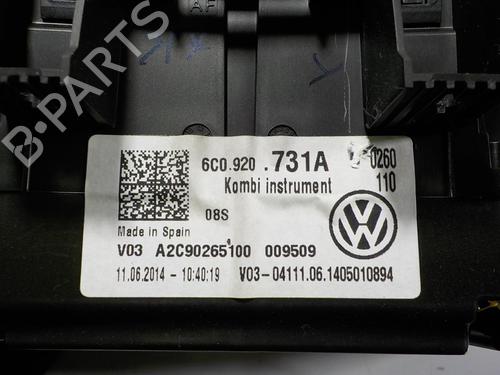 Instrument cluster VW POLO V (6R1, 6C1) 1.4 TDI | BP13318889C47