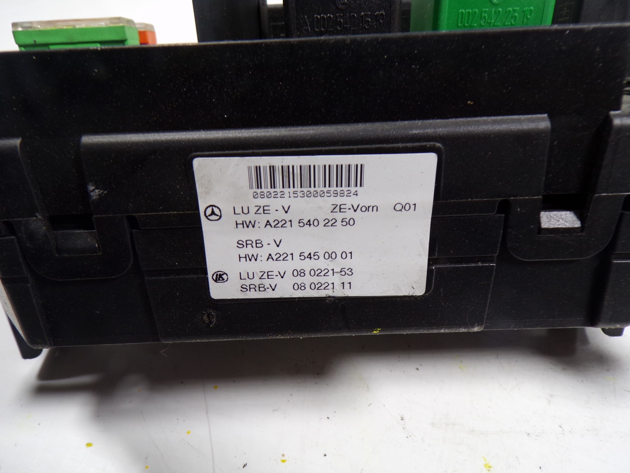 Fuse box MERCEDESBENZ SCLASS (W221) S 320 CDI (221.022, 221.122