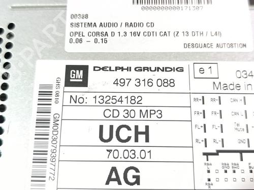 Radio OPEL CORSA D (S07)  | BP24194729E6 