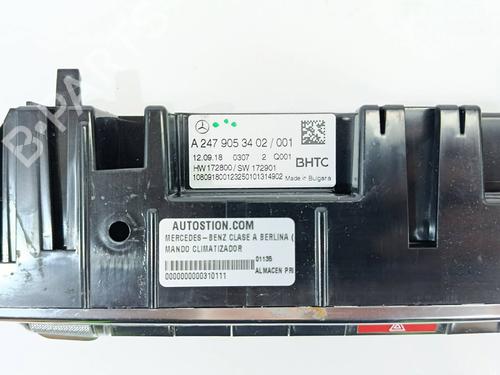 Climate control MERCEDES-BENZ A-CLASS (W177) A 180 d (177.003) | BP29019603I5