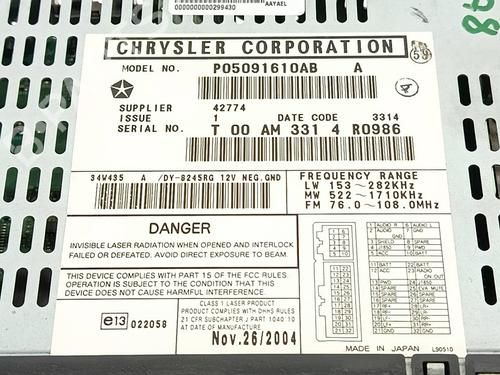 Radio CHRYSLER SEBRING (JR) 2.4 | BP37688705E6 - Image 7