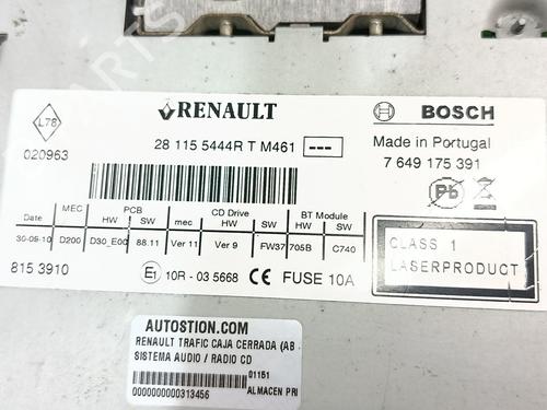 Radio RENAULT TRAFIC II Platform/Chassis (EL) 2.0 16V | BP28321165E6 