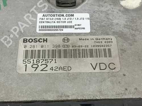 Engine control unit (ECU) FIAT STILO (192_) 1.9 JTD (192_XE1A) | BP37693512M57  - Image 6
