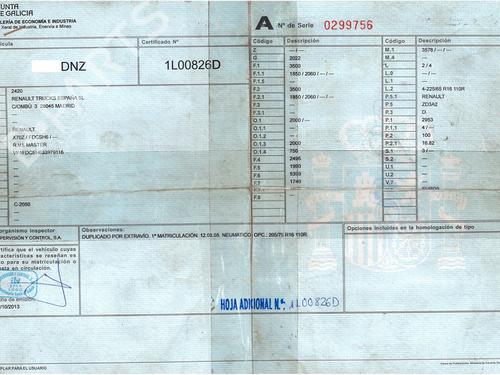Used Parts RENAULT MASTER II Van (FD) 3.0 dCi 140 (FD0T, FD0S, FD2T, FD3S, FD8S) (136 hp) 4311054