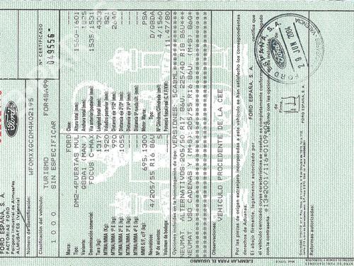 Tailgate FORD FOCUS C-MAX (DM2)  | BP32016416C6 