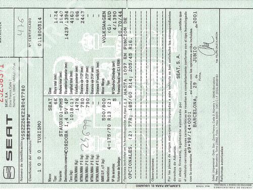 Used Parts SEAT CORDOBA (6K1, 6K2)    4597005