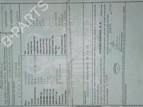 Used Parts CITROËN BERLINGO / BERLINGO FIRST MPV (MF_, GJK_, GFK_)  1.9 D (MFWJZ)  4649088