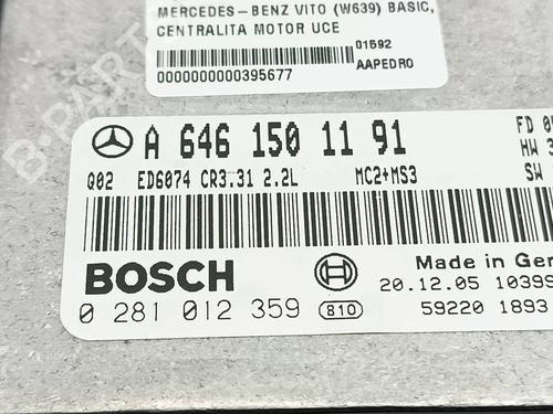 Engine control unit (ECU) MERCEDES-BENZ VITO Bus (W639) 111 CDI (639.701, 639.703, 639.705) | BP40626231M57 - Image 5