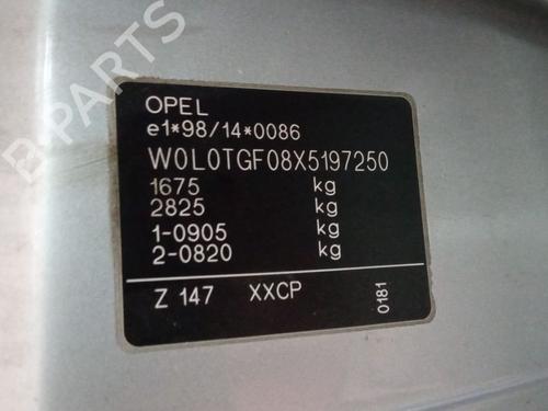 Upper protection OPEL ASTRA G Hatchback (T98)  | BP29066487M93 
