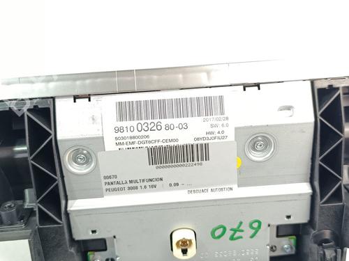 Display monitor PEUGEOT 3008 II SUV (MC_, MR_, MJ_, M4_)  | BP17383705C48 
