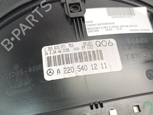 Instrument cluster MERCEDES-BENZ S-CLASS (W220) S 320 CDI (220.026, 220.126) | BP24417158C47 