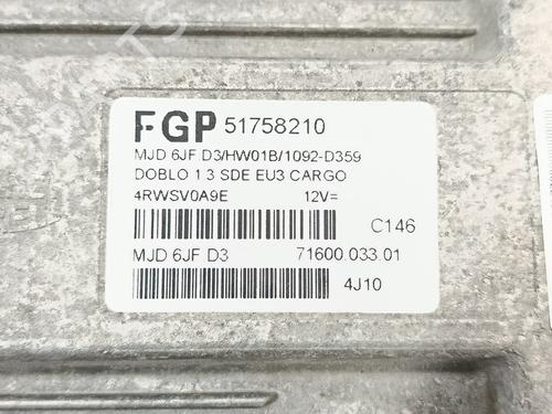 ECU airbags FIAT DOBLO Box Body/MPV (223_)  | BP29357871M53 