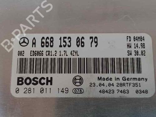 Engine control unit (ECU) MERCEDES-BENZ VANEO (414) 1.7 CDI (414.700) | BP15875575M57 
