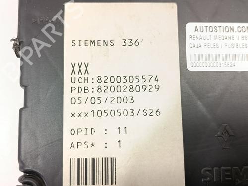 Fuse box RENAULT MEGANE II (BM0/1_, CM0/1_)  | BP28129759E1 