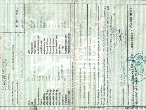 Używane części KIA SPORTAGE SUV (K00) 2.0 TD 4WD (83 hp) 4359124