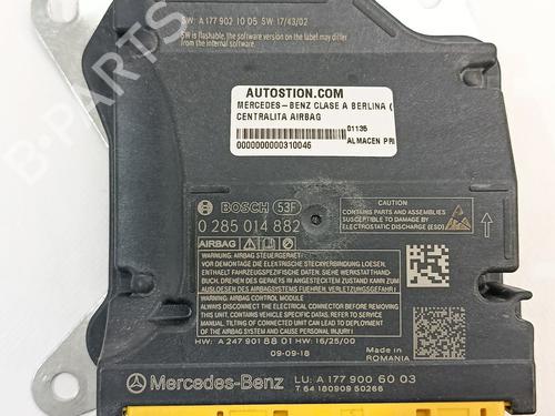 ECU airbags MERCEDES-BENZ A-CLASS (W177) A 180 d (177.003) | BP28799199M53 