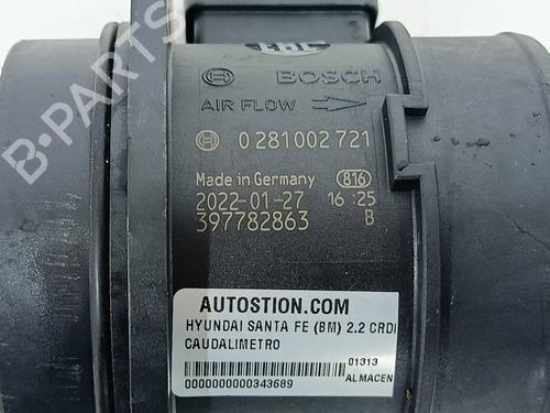 Mass air flow sensor HYUNDAI SANTA FÉ II (CM) 2.2 CRDi 4x4 | BP31153937M95