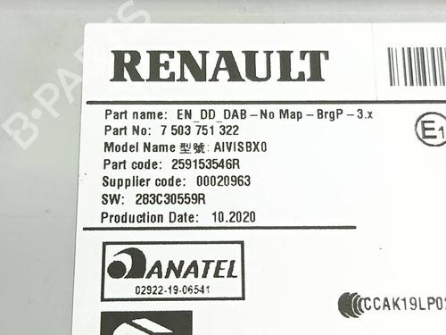 Radio RENAULT MEGANE IV Hatchback (B9A/M/N_) 1.5 Blue dCi 115 (B9A6) | BP39650934E6 - Image 6