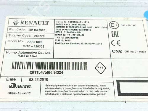 Radio DACIA LOGAN II  | BP31873650E6 